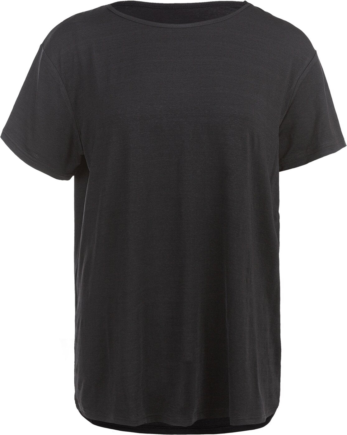 Lizzy W Slub S/S Tee BLACK MELANGE BLACK MELANGE Bild 1