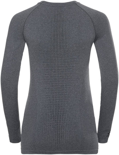 BL TOP Crew neck l/s PERFORMAN GREY MELANGE - BLACK GREY MELANGE - BLACK Bild 3
