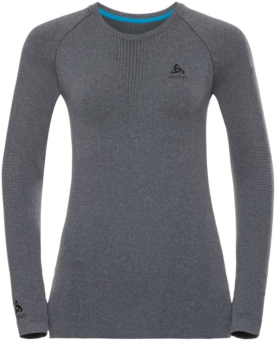 BL TOP Crew neck l/s PERFORMAN GREY MELANGE - BLACK GREY MELANGE - BLACK Bild 4