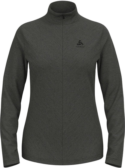 Mid layer 1/2 zip ROY SHALE GREY - BLACK STRIP SHALE GREY - BLACK STRIPES Bild 1