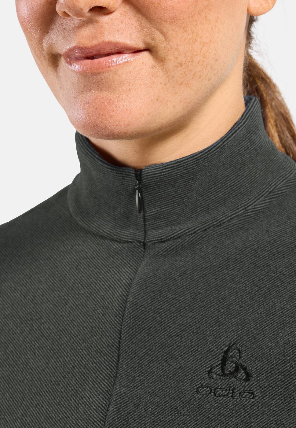 Mid layer 1/2 zip ROY SHALE GREY - BLACK STRIP SHALE GREY - BLACK STRIPES Bild 9