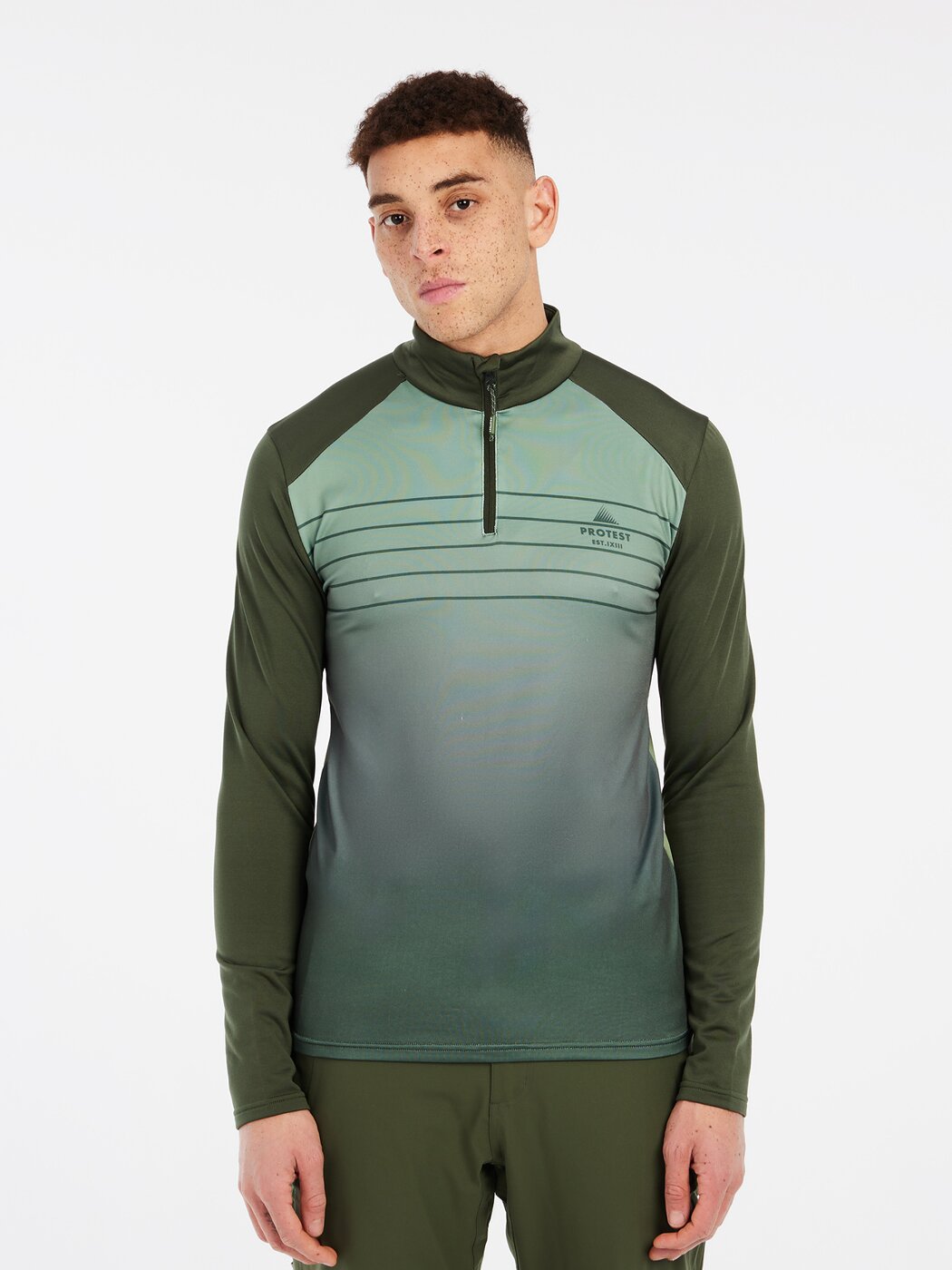 PRTBIGBY 1/4 zip active top THYME THYME Bild 2