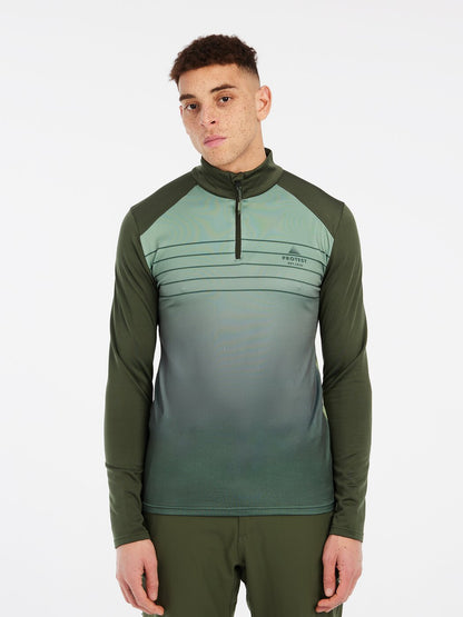 PRTBIGBY 1/4 zip active top THYME THYME Bild 2