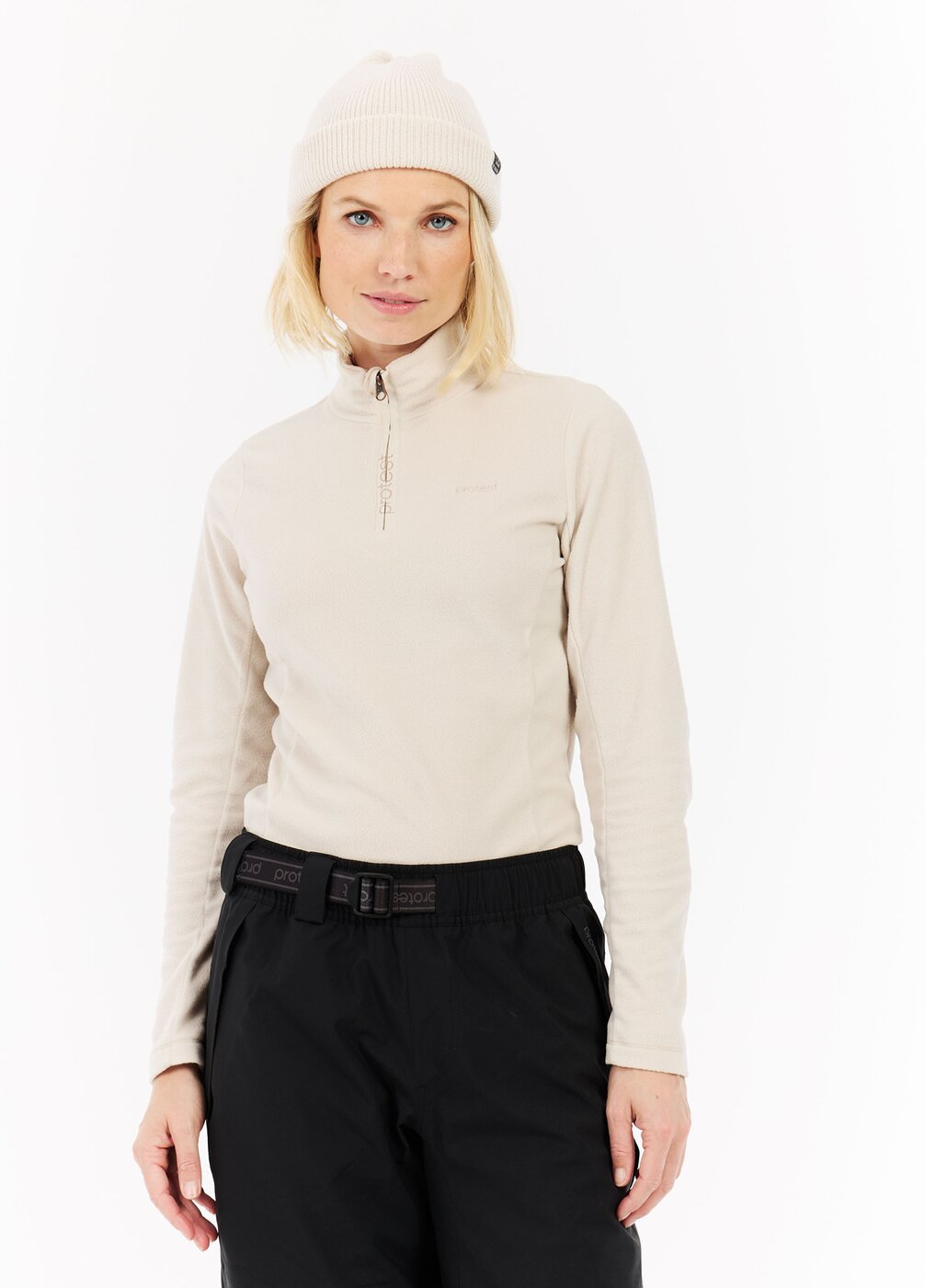 PRTRemutez 1/4 zip active top KITOFFWHITE KITOFFWHITE Bild 3